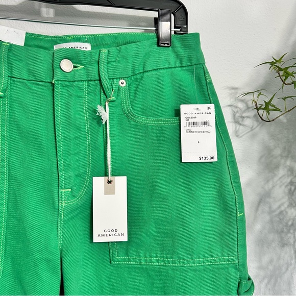 NWT Good American Good 90s Green Jeans Size 6 Size 28 - Picture 5 of 7